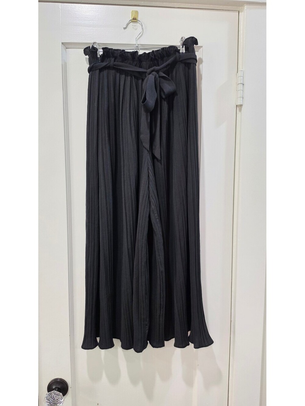 Sweet Rain Black Pleated Wide Leg Pants Medium
